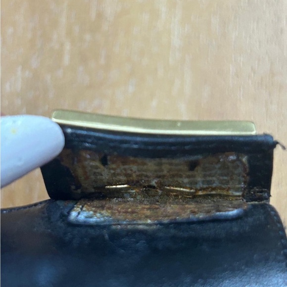 Salvatore Ferragamo Women’s Black and Gold Peep-Toe Heels - Picture 11 of 11